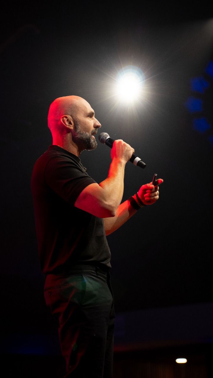 Wanderson Wigande em evento com empresários